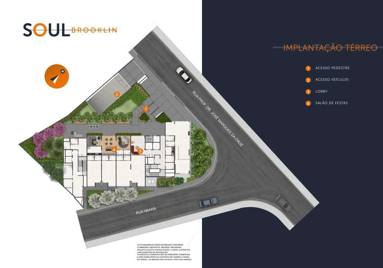 Planta do Soul Brooklin