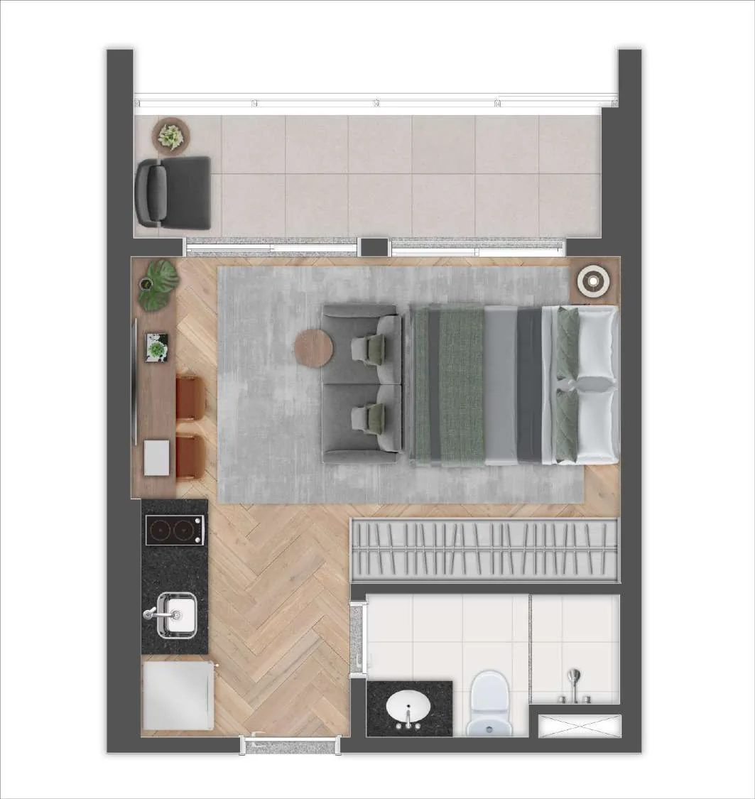 Planta do Soul Brooklin