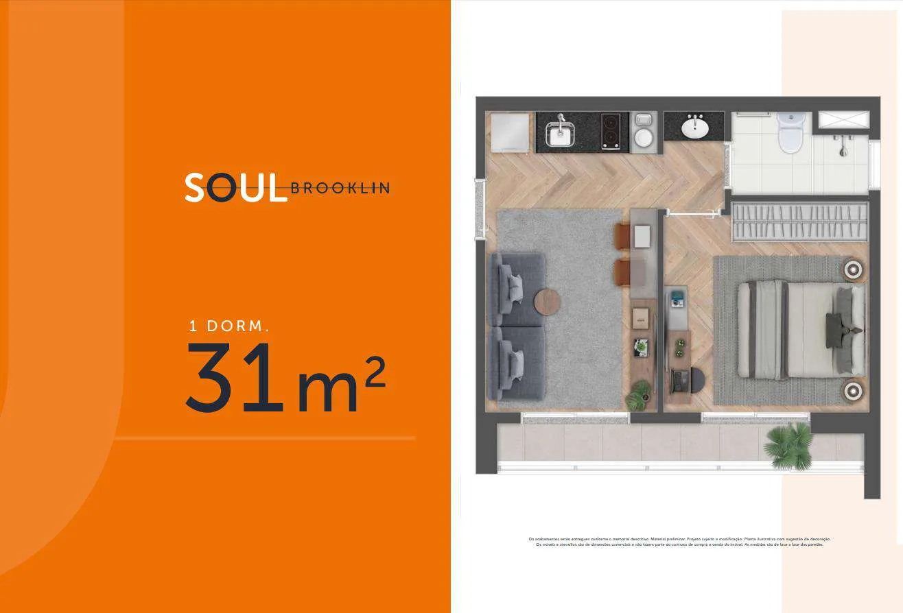 Planta do Soul Brooklin