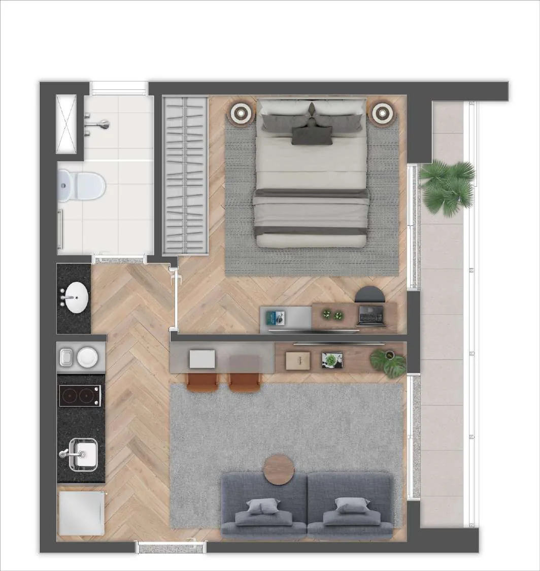 Planta do Soul Brooklin