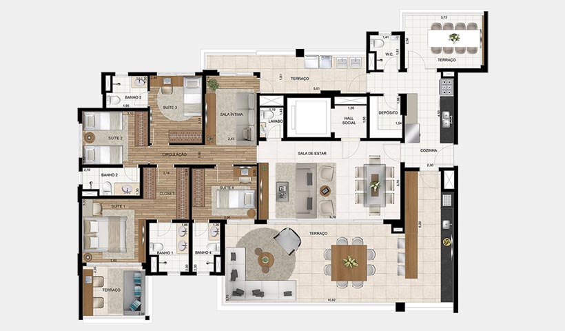 Planta do Splendor Brooklin