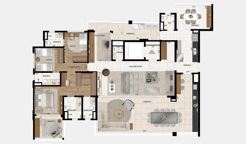 Planta do Splendor Brooklin