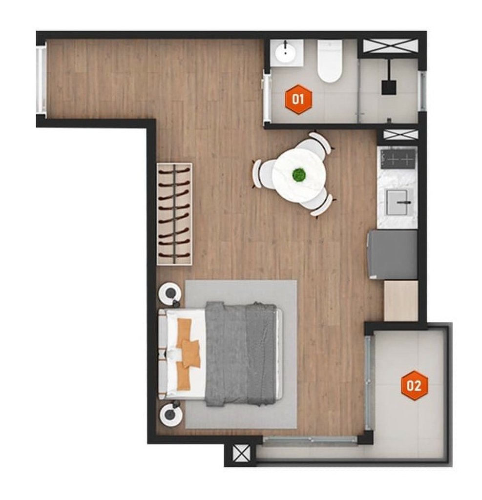 Stay NK: 1 dorm 29m² studio
