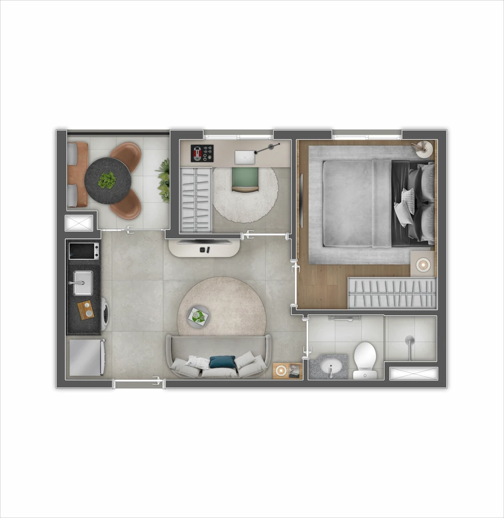 Style Rev³: 1 dorm 29m²