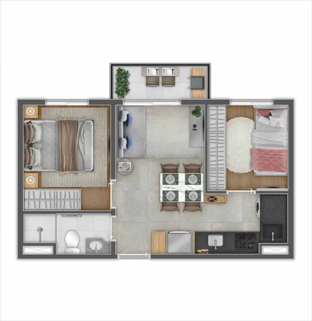 Style Rev³: 2 dorm 35m²