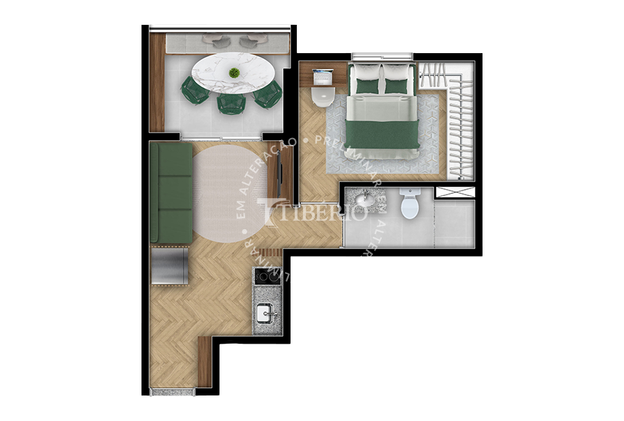 Supremo Parque da Mooca: 1 dorm 33m²