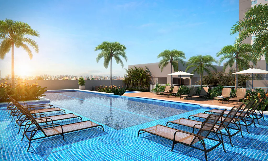TEG Sacomã: Piscina com deck molhado