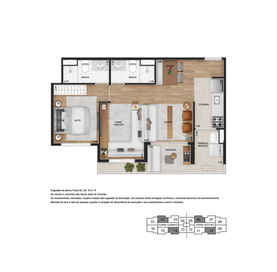 TEG Sacomã: 1 dorm 55m2 opc a o