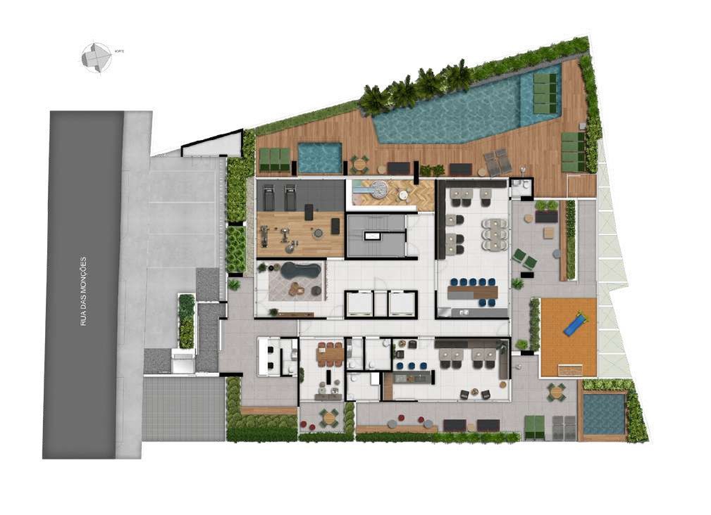 Terrazzo Jardim: Implantação