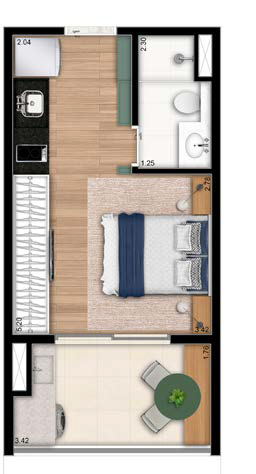 Planta do The Collection Moema