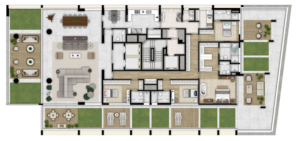 The Frame Vila Nova Conceição: 4 dorm 617m² garden