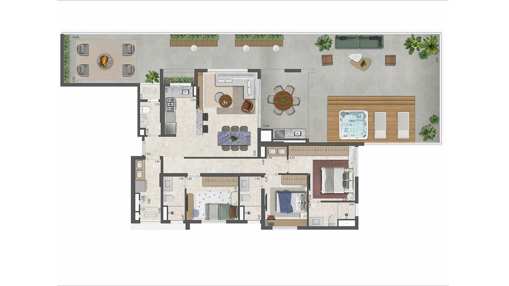 The Gardens Eleya: 3 dorm 219m² garden