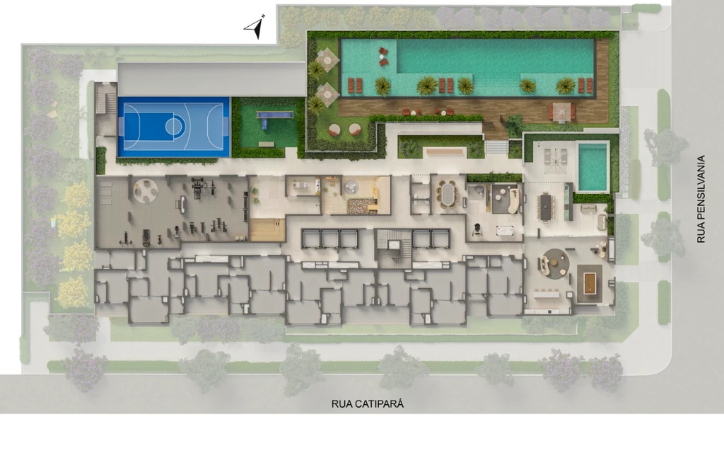 Planta do The New Residence Brooklin by Living