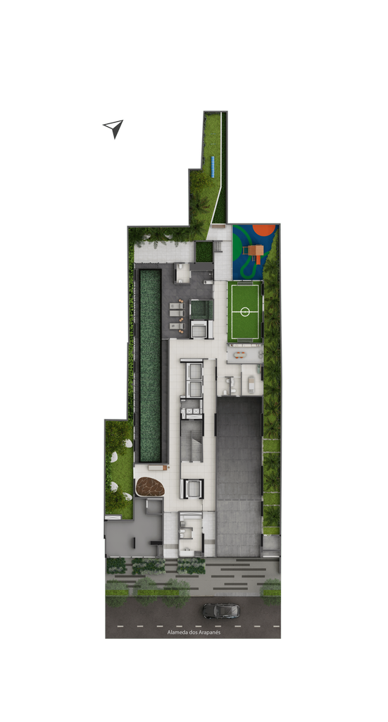 The Only Moema: Implantação térreo