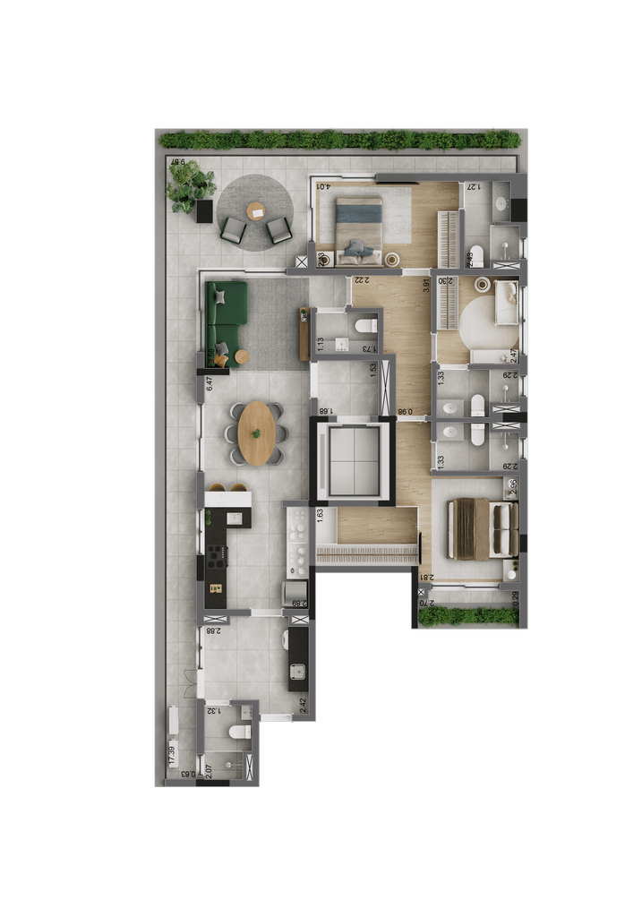 The Only Moema: padrão 140m²