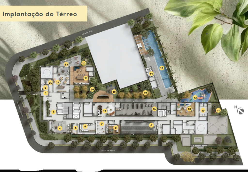 Planta do Today Chácara Santo Antônio