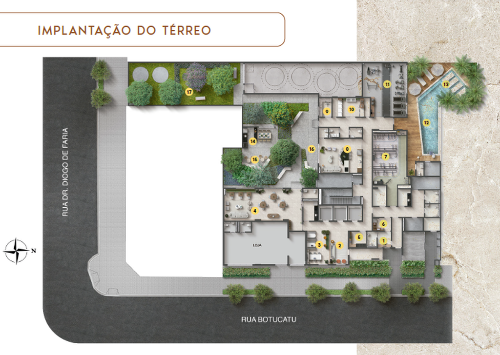Today Vila Clementino: Pavimento térreo