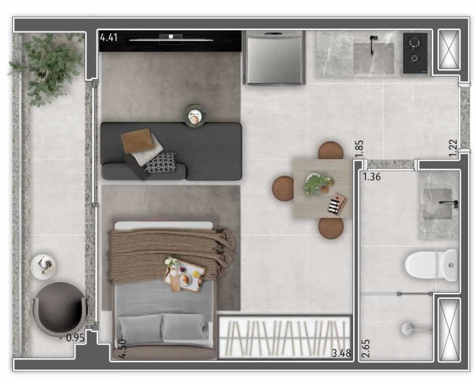 Today Vila Mariana: 1 dorm 27m² studio