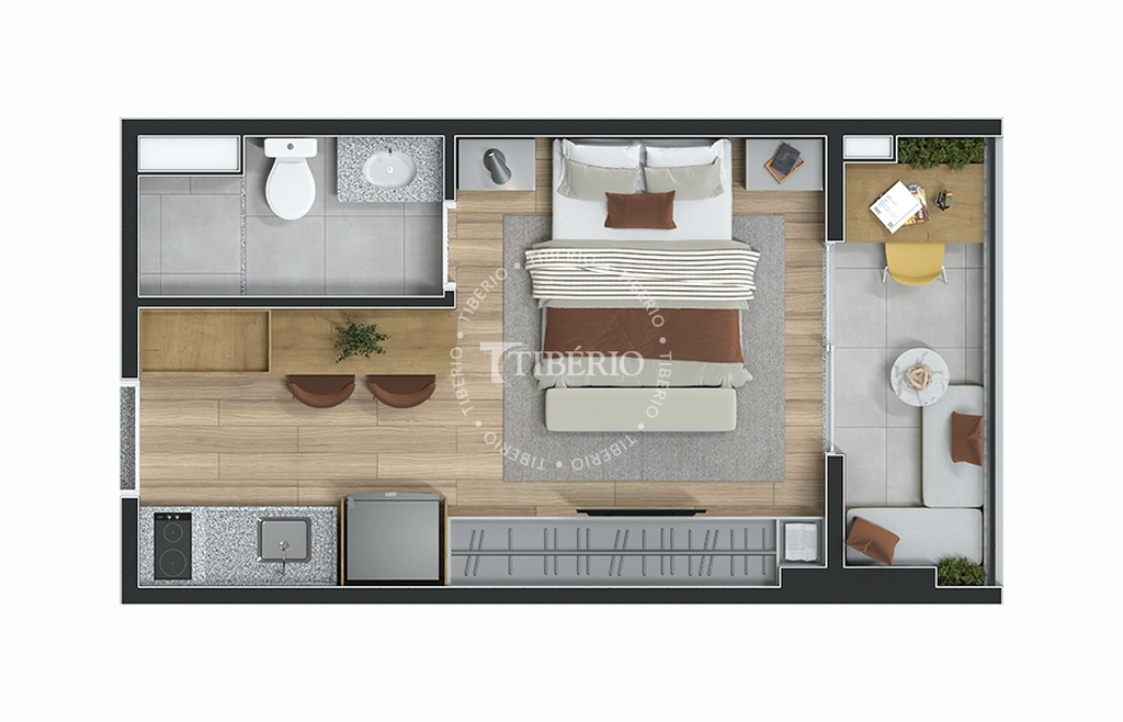 Top Mooca: 1 dorm 23m² studio