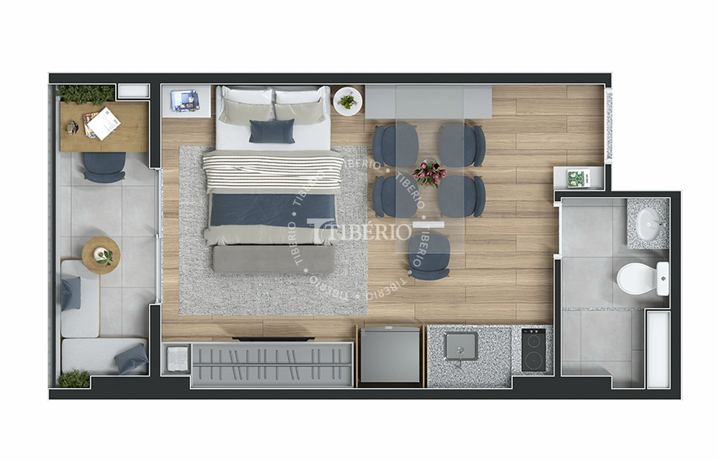 Top Mooca: 1 dorm 27m² studio