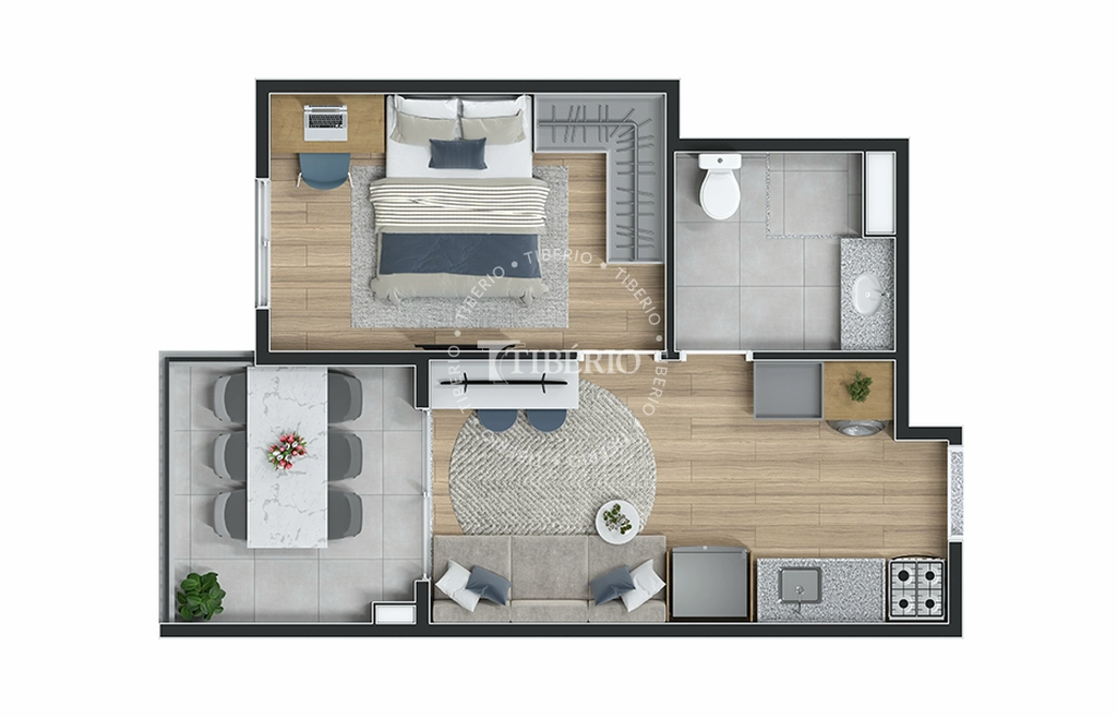 Top Mooca: 1 dorm 33m²
