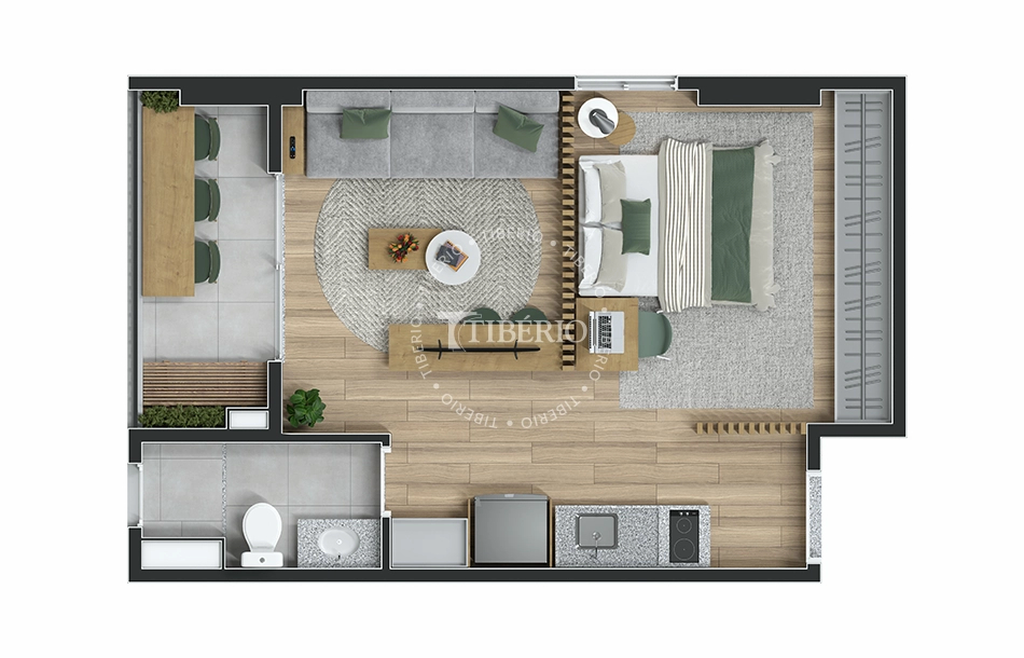 Top Mooca: 1 dorm 34m² studio