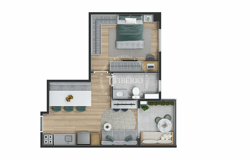 Top Mooca: 1 dorm 40m²