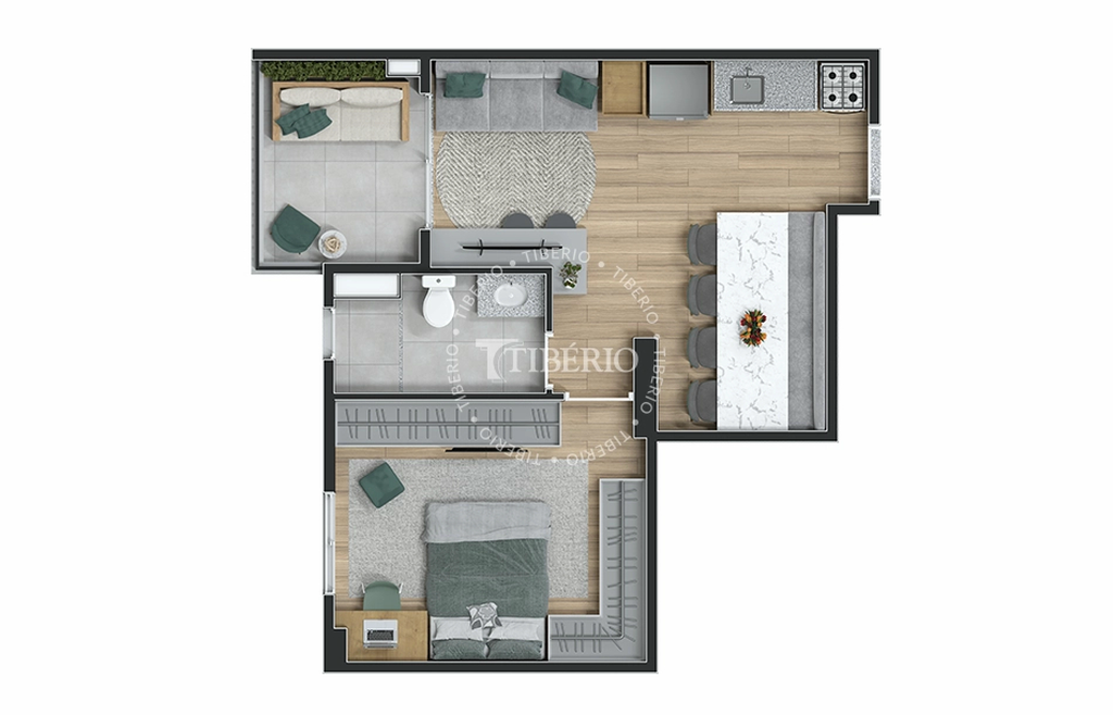 Top Mooca: 1 dorm 42m²