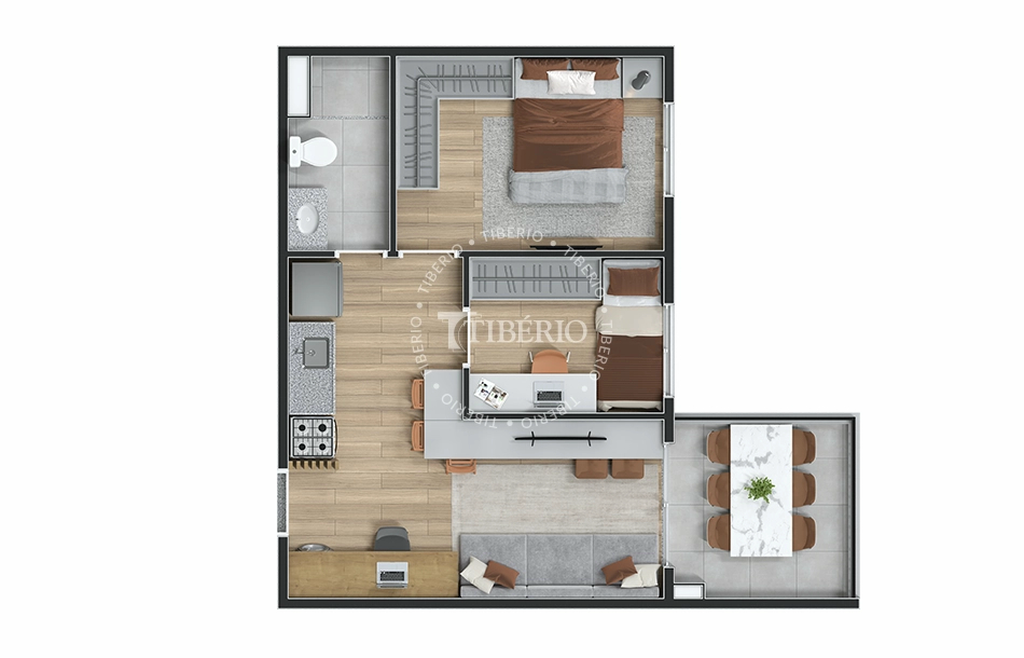 Top Mooca: 2 dorm 42m²