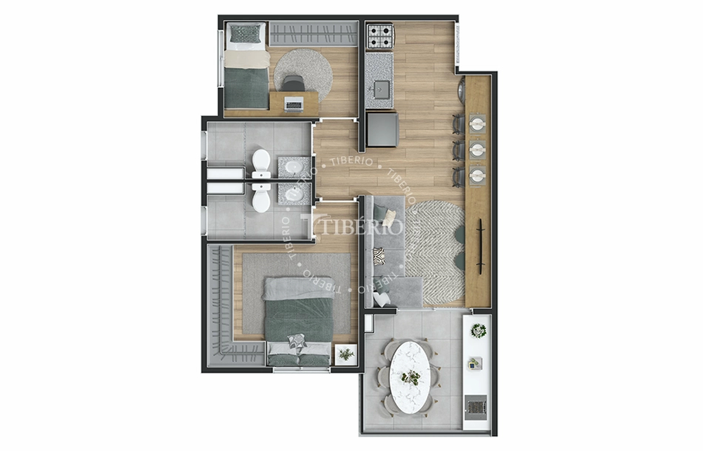 Top Mooca: 2 dorm 49m²