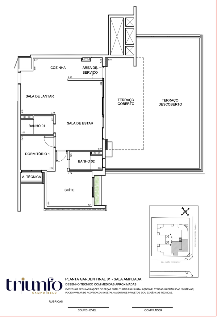 Triunfo Campo Belo: Garden 131m2