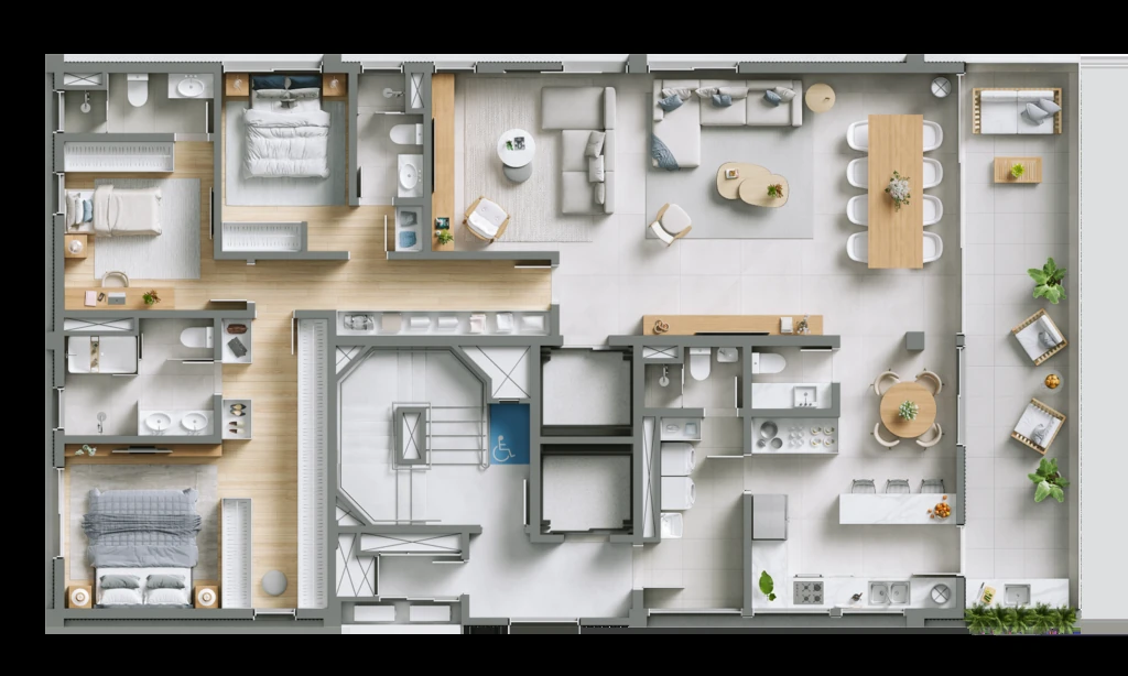 UnLimited Homes: 3 dorm 190m² opção