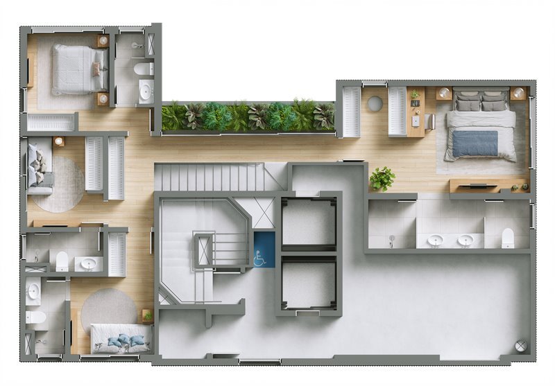 UnLimited Homes: 4 dorm 386m² triplex intermediário