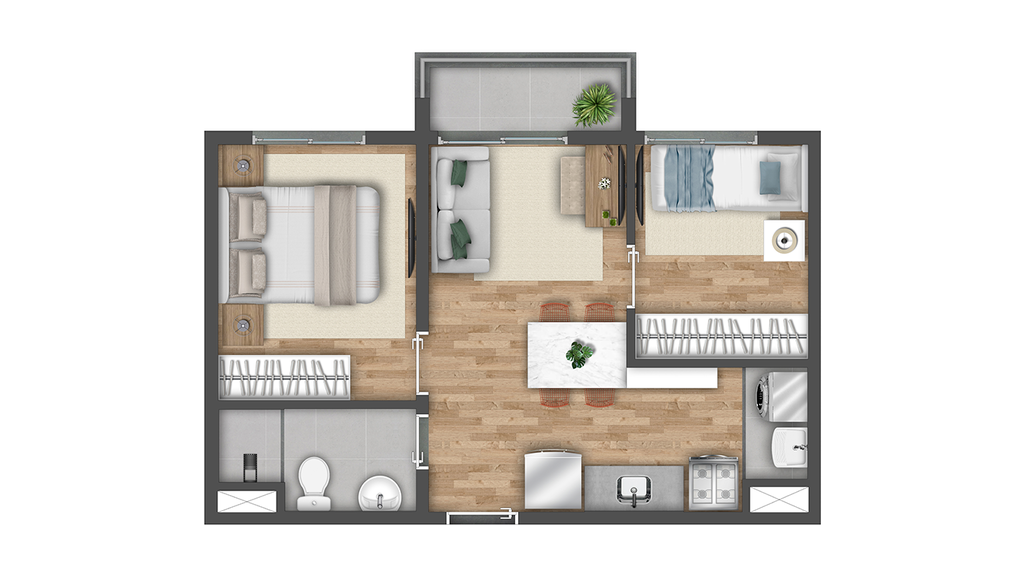 Vibra Estação Vila Prudente: 2 dorm 37m²