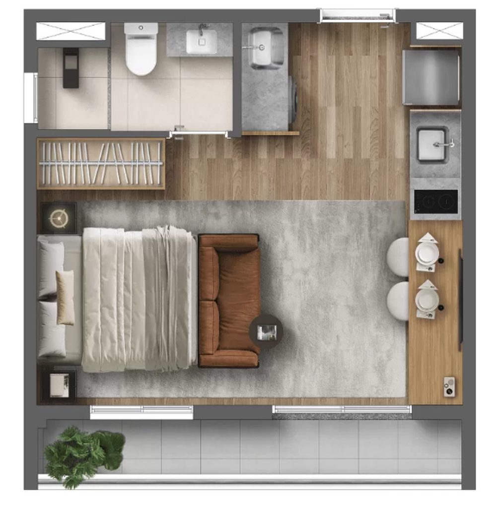 Vila Saúde Residencial Conx: 1 dorm 27m² opção