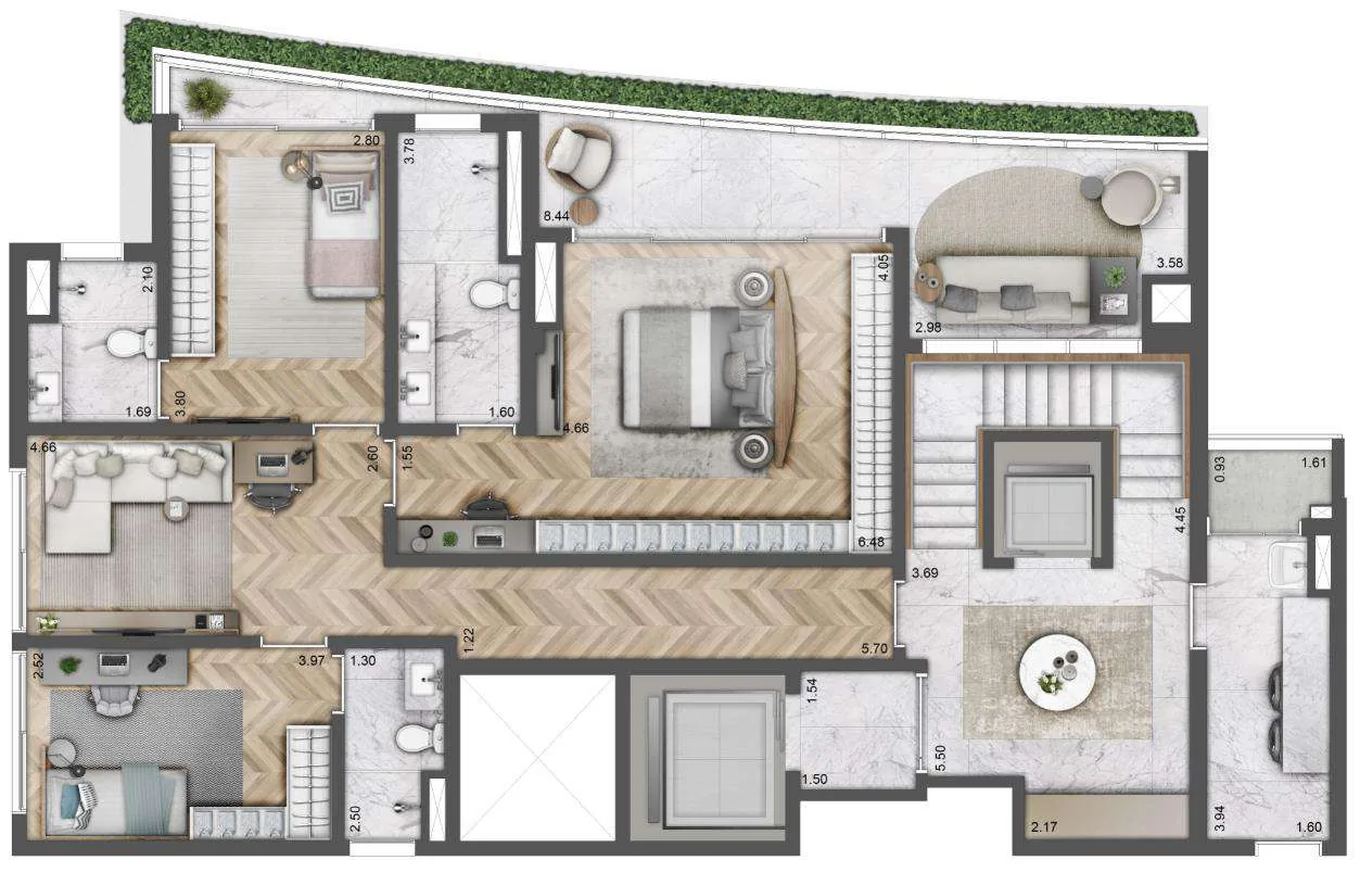 Planta do Villa Milano Lifestyle by Versace Home