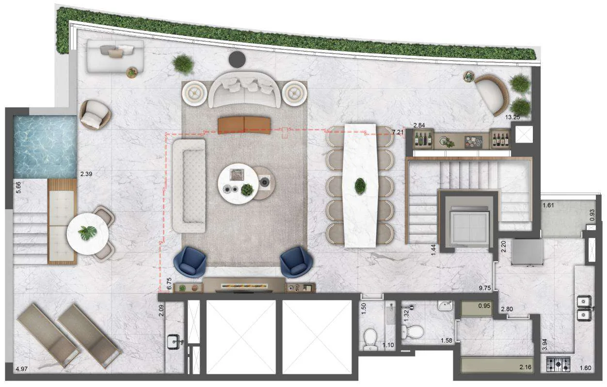 Planta do Villa Milano Lifestyle by Versace Home