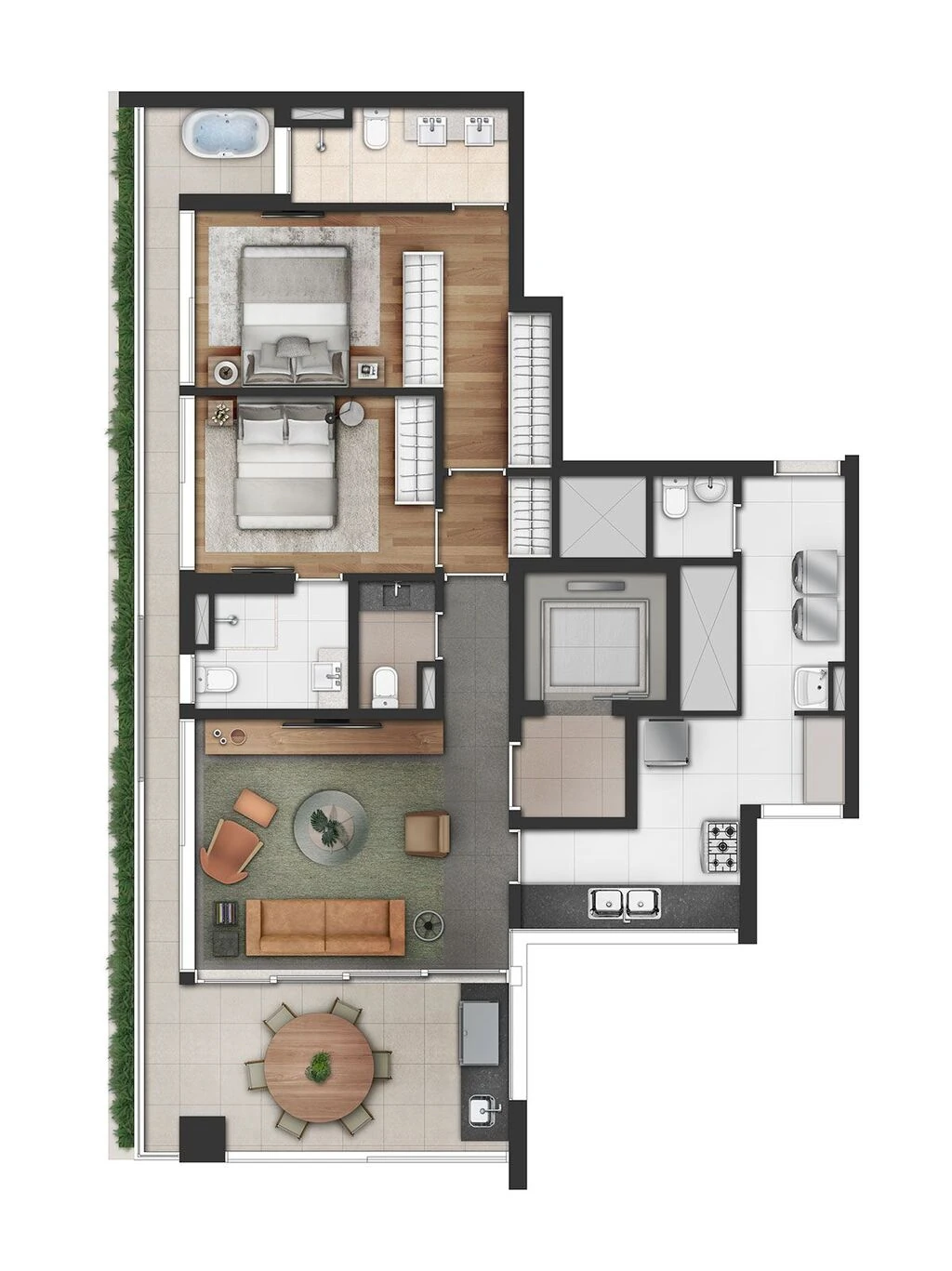 Vinci Moema: 2 dorm 124m²