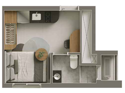 Vitacon Vila Olímpia: 1 dorm 17m² studio