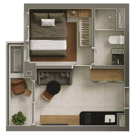 Vitacon Vila Olímpia: 1 dorm 25m²