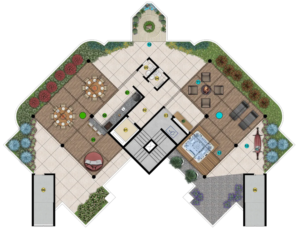 Vitruvio: Pavimento rooftop