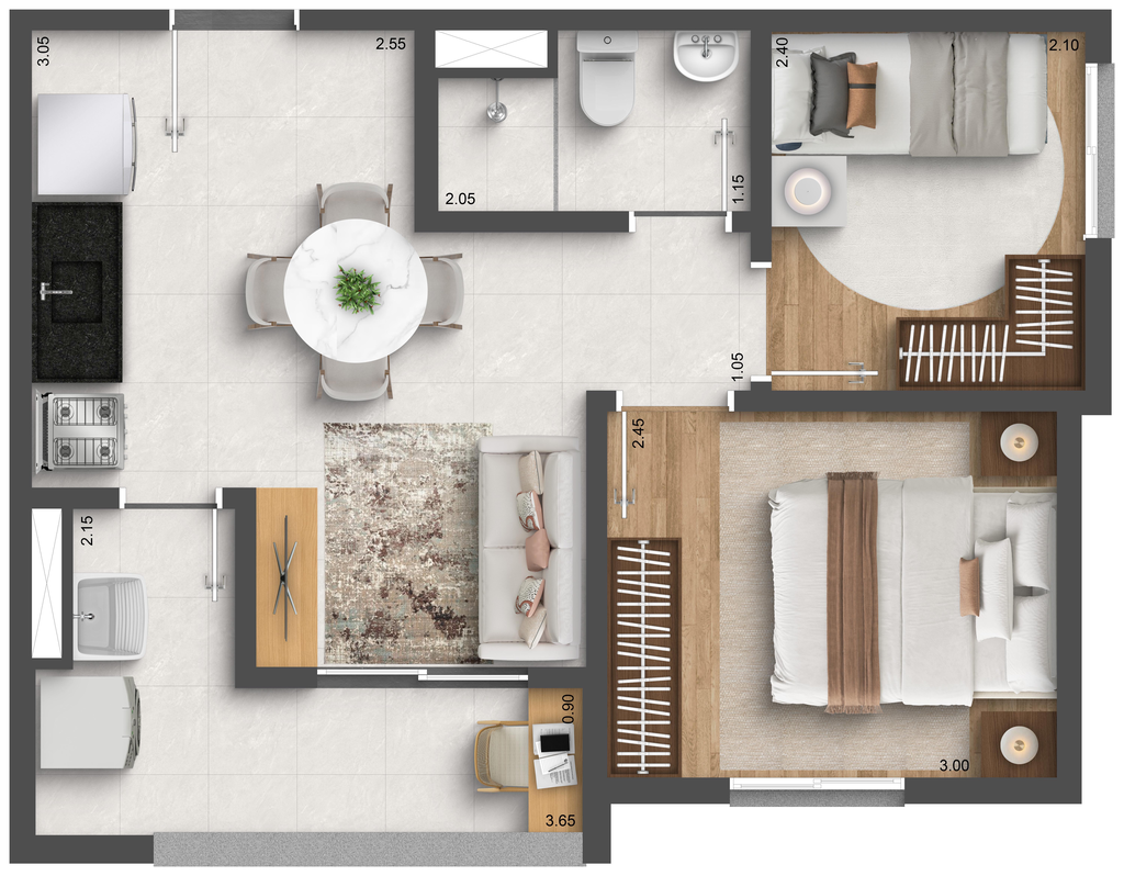 Vitta Estação Vila Prudente: 2 dorm 39m²