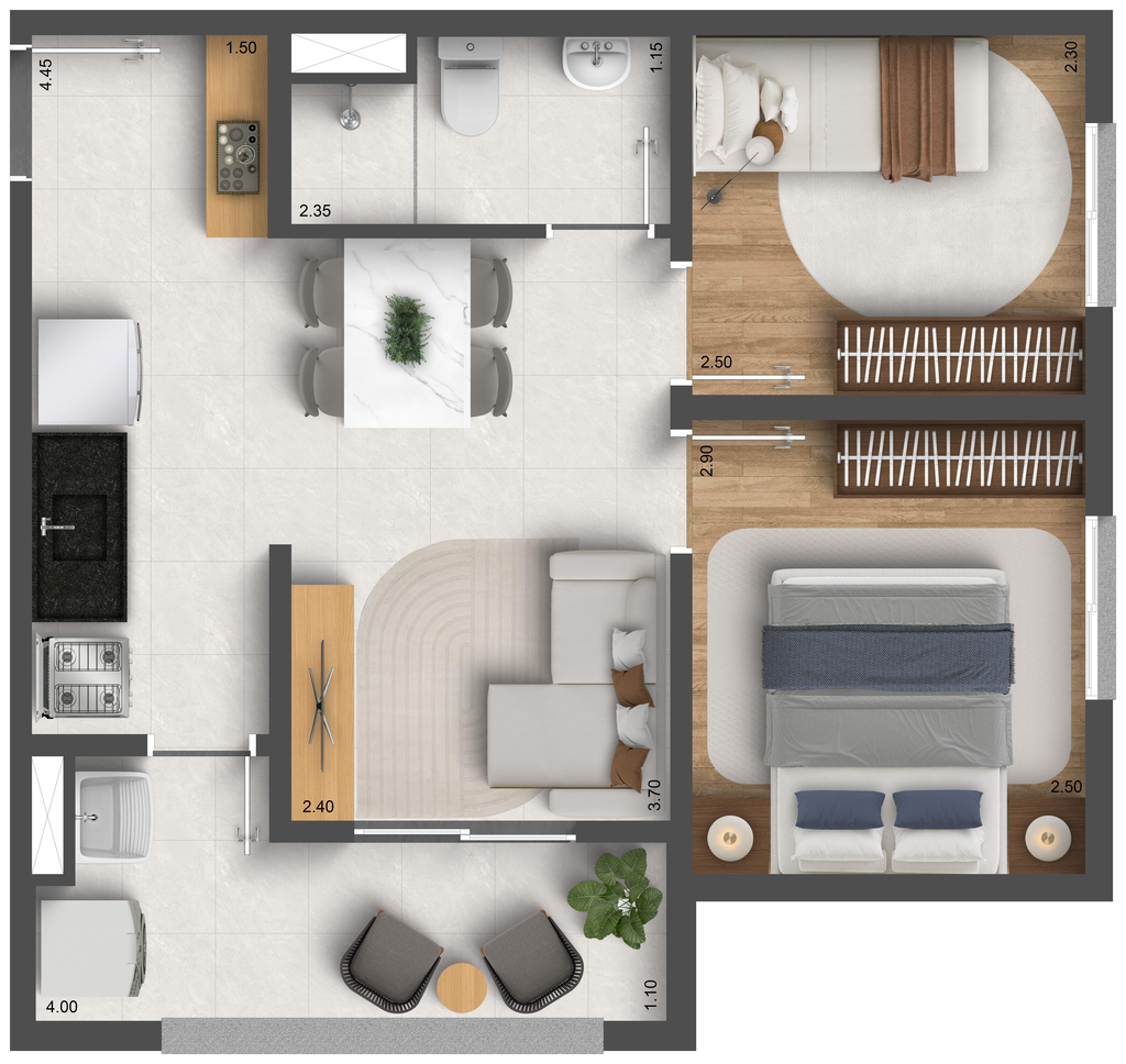 Vitta Estação Vila Prudente: 2 dorm 42m²