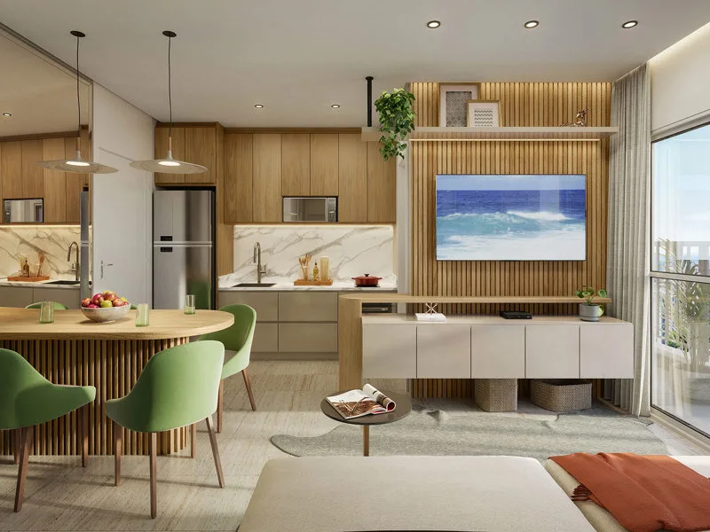 Viva Benx Klabin: Living Apto 54m²