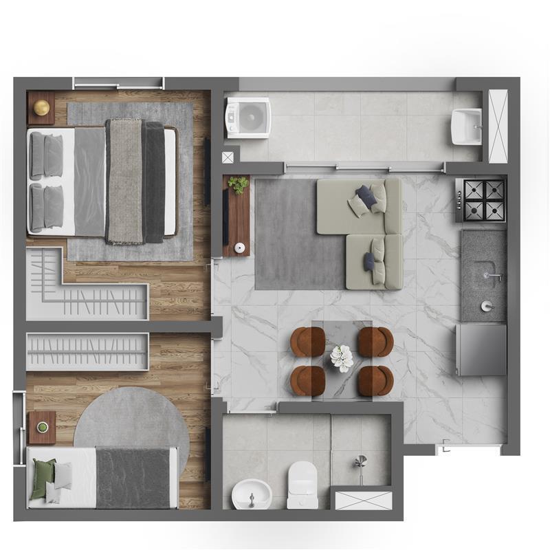 Vivaz Connection Mooca: 2 dorm 35m²