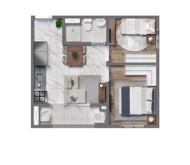 Vivaz Connection Mooca: 2 dorm 36m²