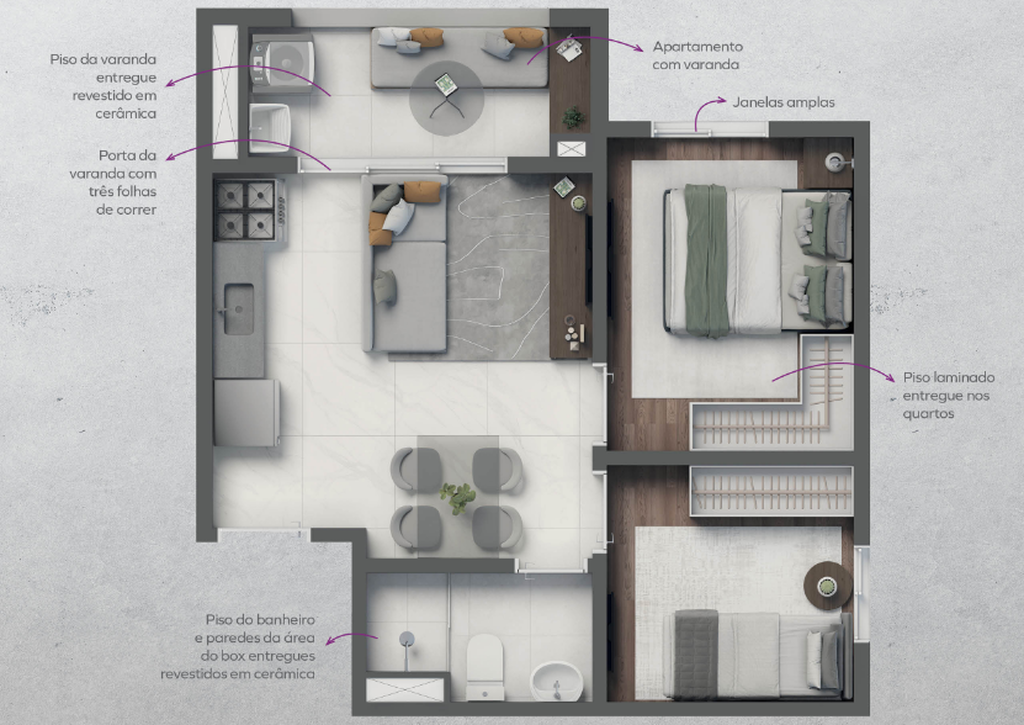 Vivaz Parque João Dias: 2 dorm 38m²