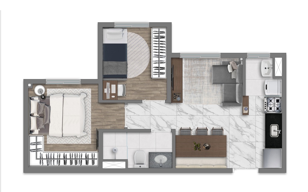 Vivaz Prime Vila Prudente: 2 dorm 36 53m²