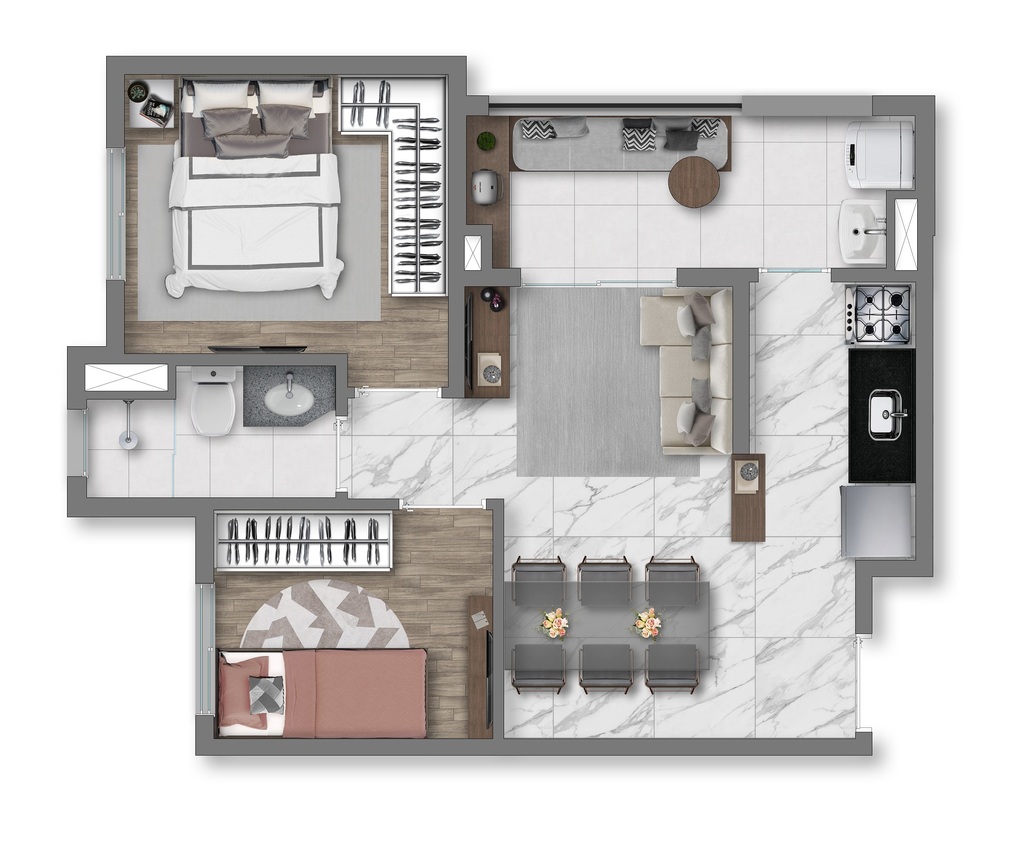 Vivaz Prime Vila Prudente: 2 dorm 41 95m²