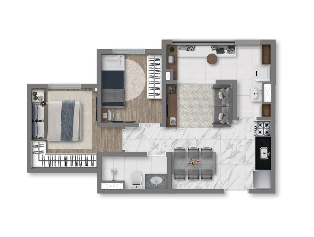 Vivaz Prime Vila Prudente: 2 dorm 42 66m²